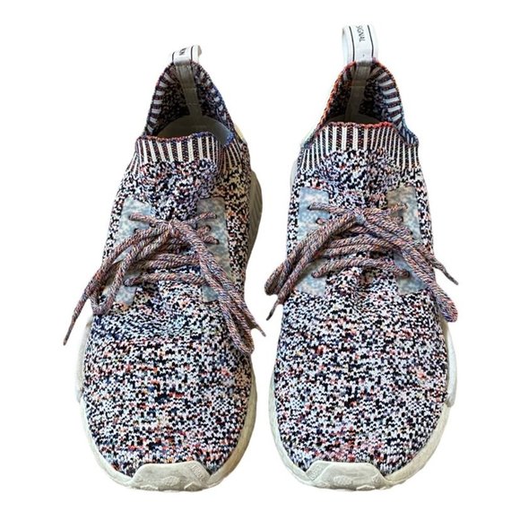 Adidas NMD R1 PK Primeknit Color Static Rainbow Sneaker Mens 9.5 - Picture 6 of 7